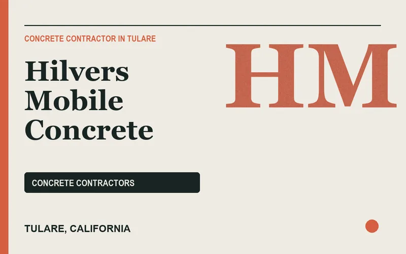 Hilvers Mobile Concrete in Tulare, California