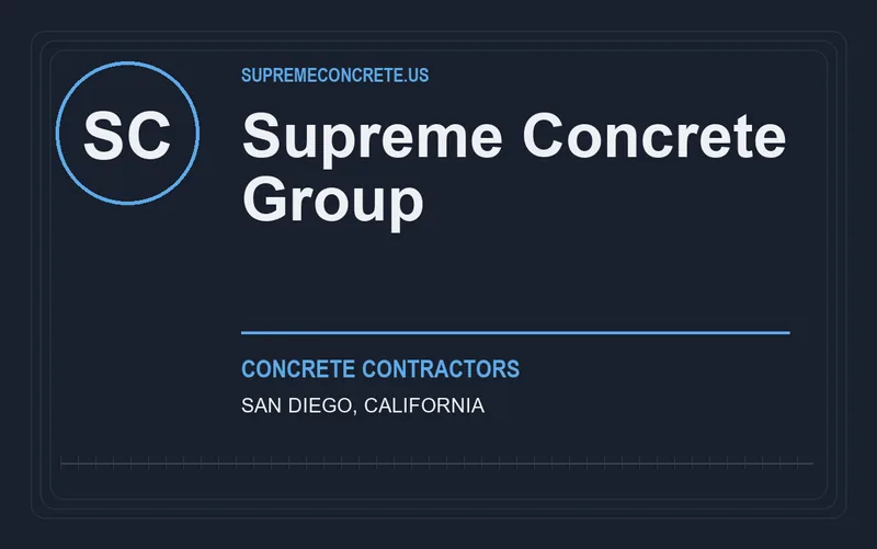 Supreme Concrete Group in San Diego, California