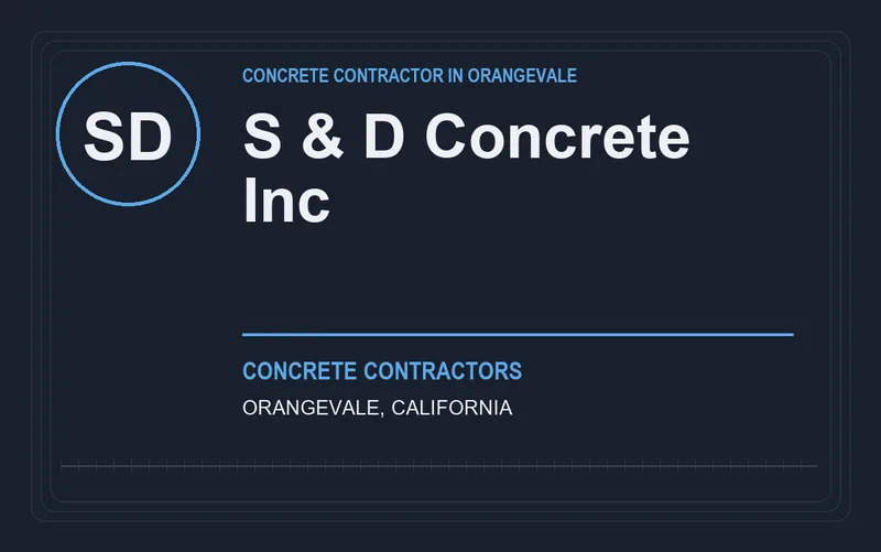 S & D Concrete Inc in Orangevale, California