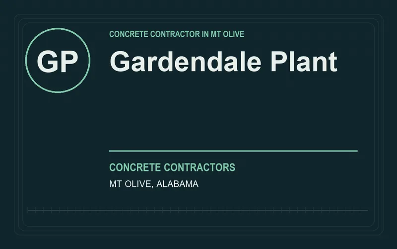 Gardendale Plant in Mt Olive, Alabama