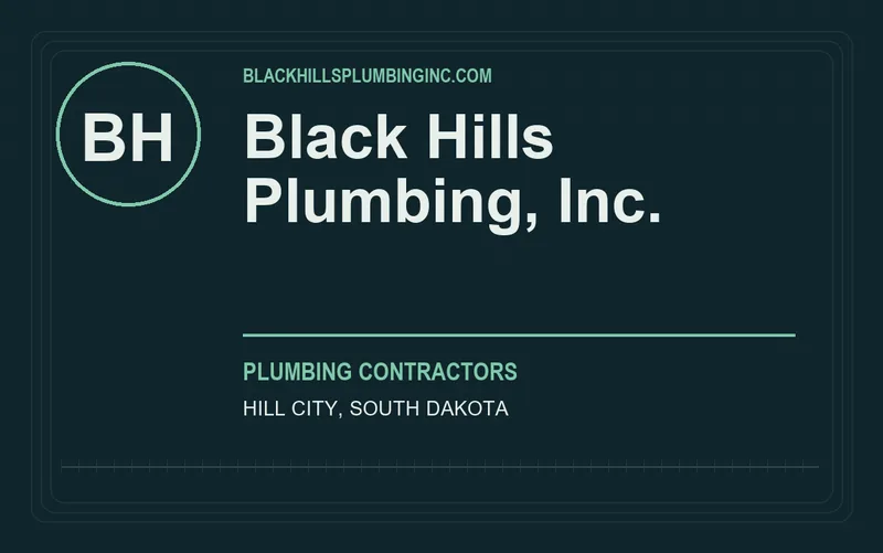 Black Hills Plumbing, Inc. in Hill City, South Dakota