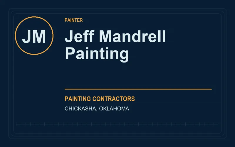 Jeff Mandrell Painting in Chickasha, Oklahoma