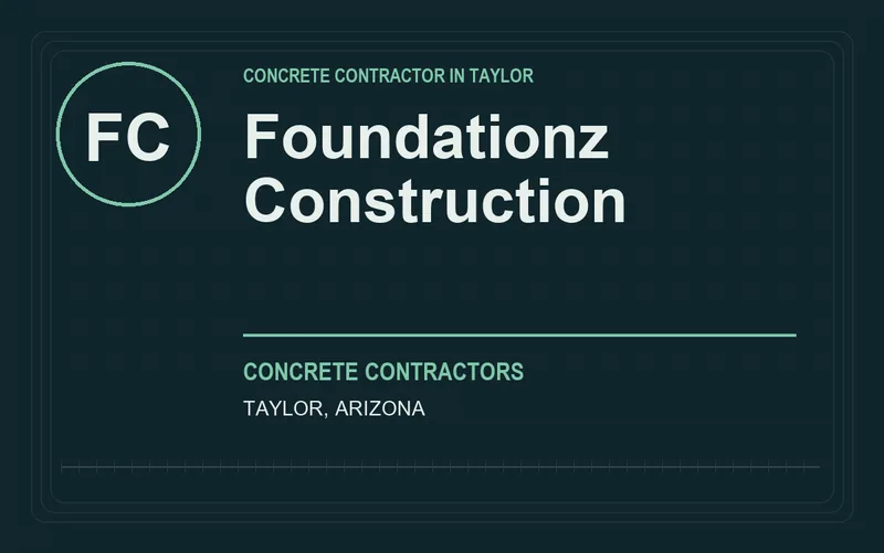 Foundationz Construction in Taylor, Arizona