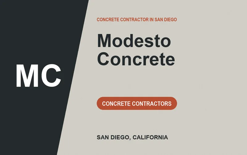 Modesto Concrete in San Diego, California
