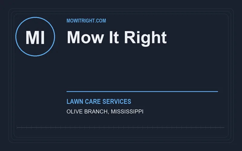 Mow It Right in Olive Branch, Mississippi