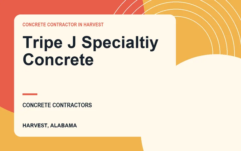 Tripe J Specialtiy Concrete in Harvest, Alabama