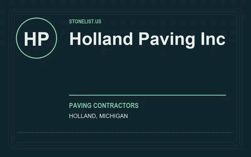 Holland Paving Inc in Holland, Michigan