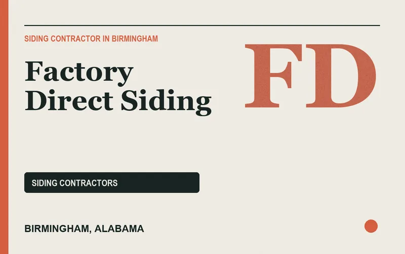 Factory Direct Siding in Birmingham, Alabama