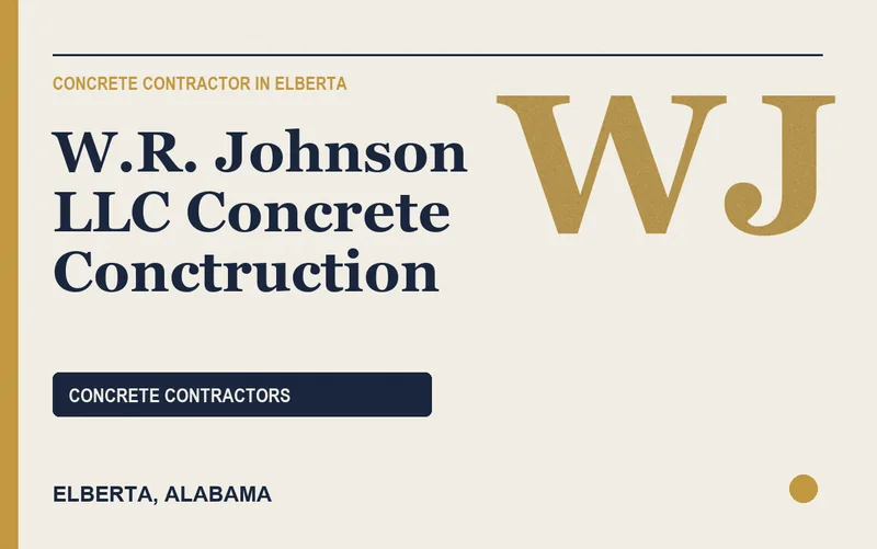 W.R. Johnson LLC Concrete Conctruction in Elberta, Alabama