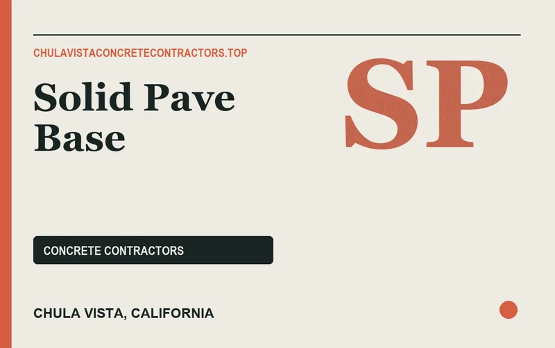 Solid Pave Base in Chula Vista, California