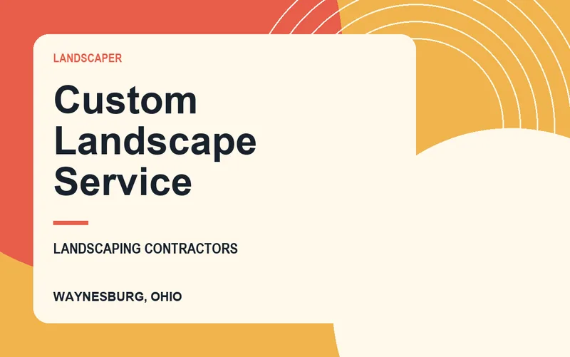 Custom Landscape Service in Waynesburg, Ohio