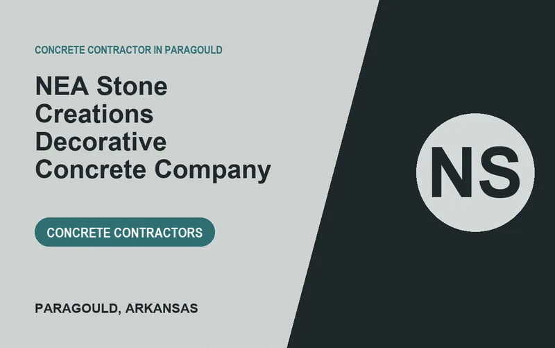 NEA Stone Creations Decorative Concrete Company in Paragould, Arkansas