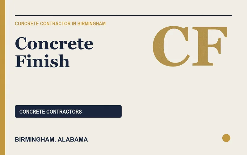 Concrete Finish in Birmingham, Alabama