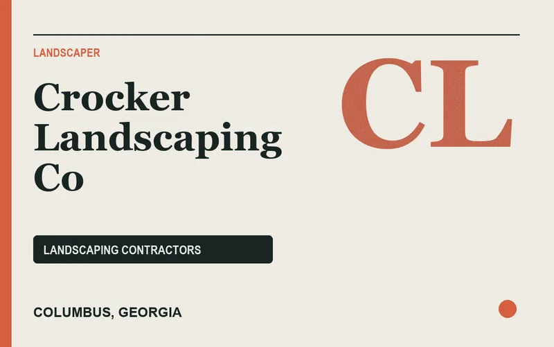 Crocker Landscaping Co in Columbus, Georgia