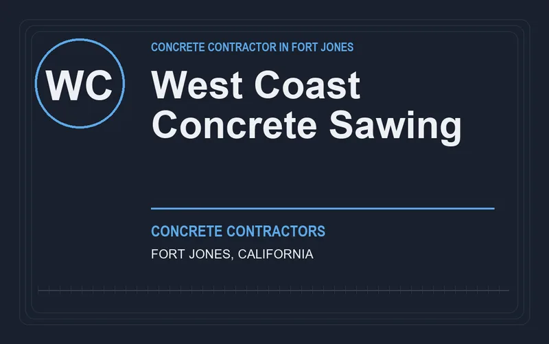 West Coast Concrete Sawing in Fort Jones, California