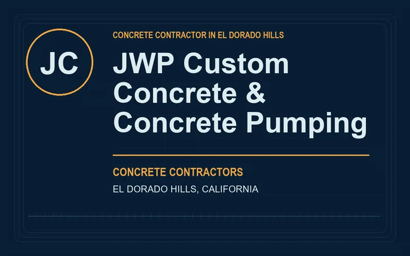JWP Custom Concrete & Concrete Pumping in El Dorado Hills, California