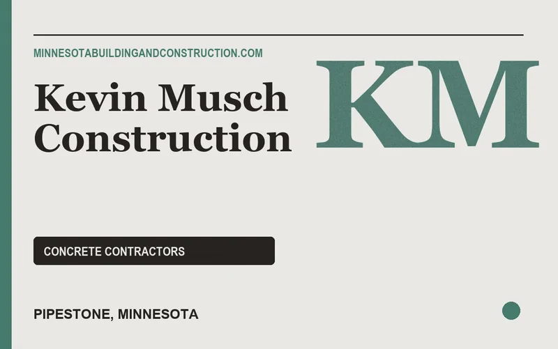Kevin Musch Construction in Pipestone, Minnesota
