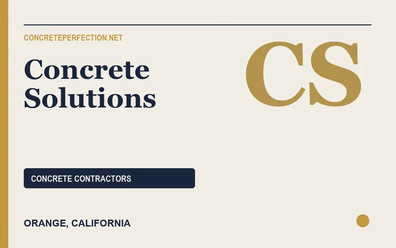 Concrete Solutions in Orange, California