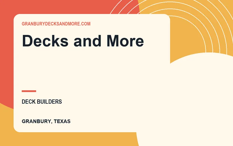 Decks and More in Granbury, Texas