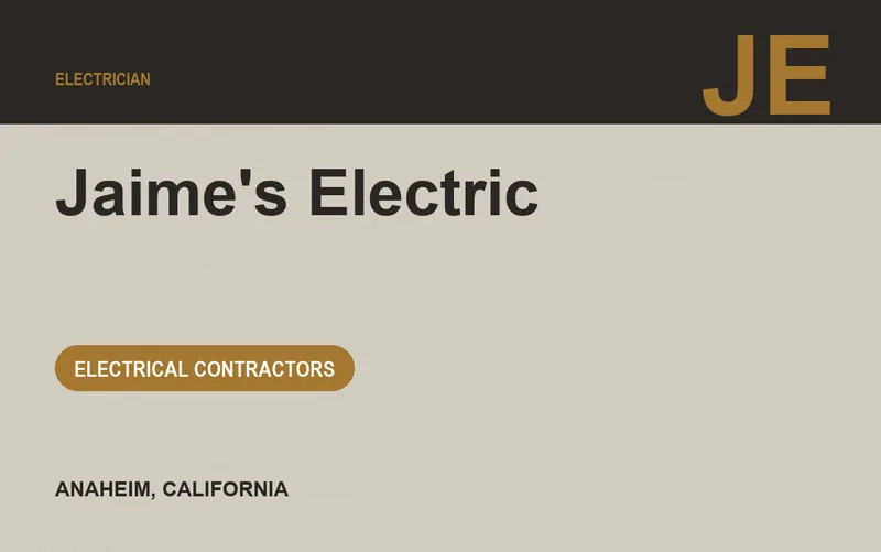 Jaime's Electric in Anaheim, California