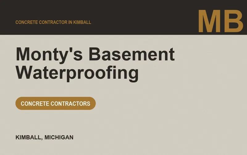 Monty's Basement Waterproofing in Kimball, Michigan
