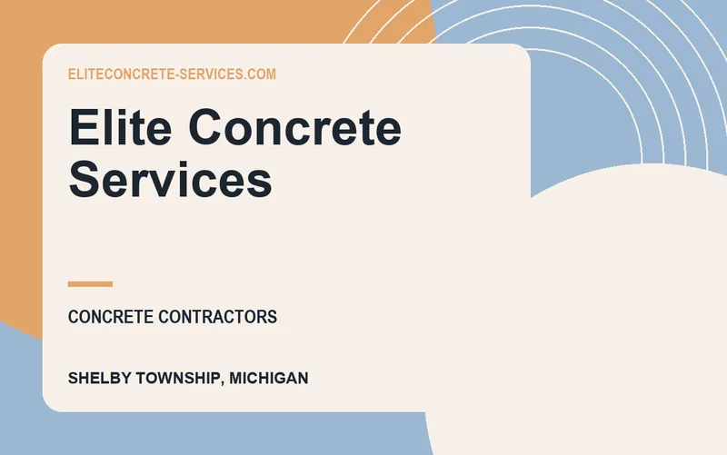 Elite Concrete Services in Shelby Township, Michigan