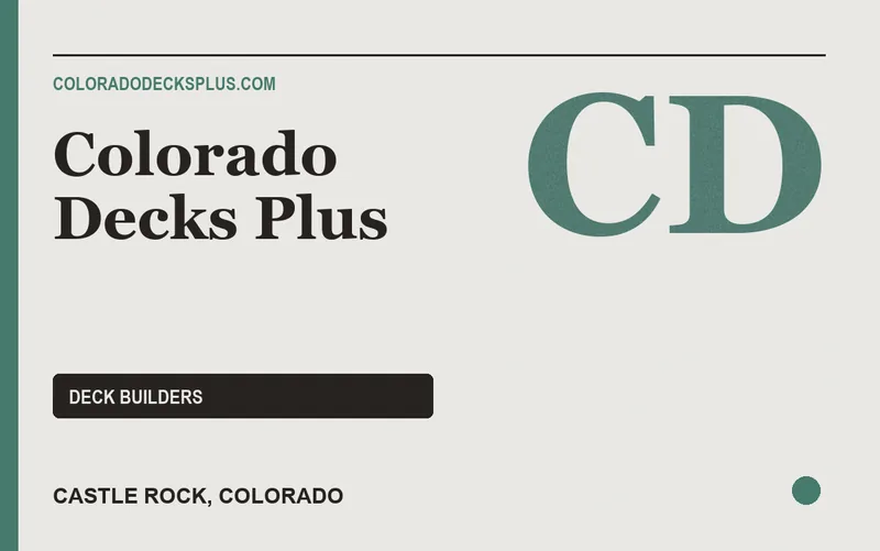 Colorado Decks Plus in Castle Rock, Colorado
