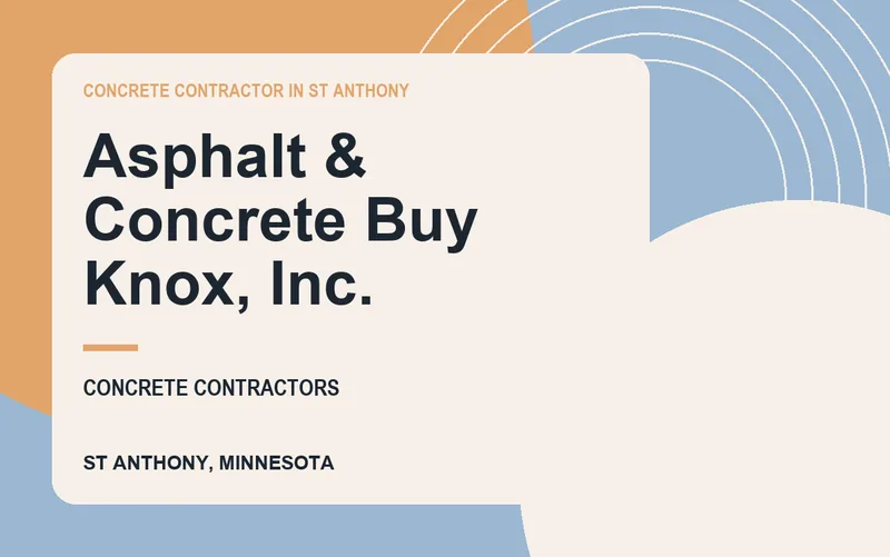 Asphalt & Concrete Buy Knox, Inc. in St Anthony, Minnesota