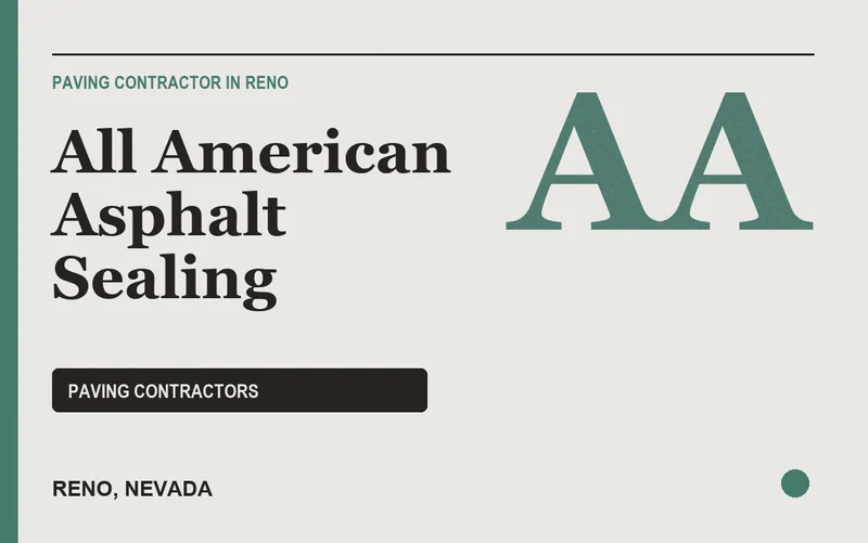 All American Asphalt Sealing in Reno, Nevada
