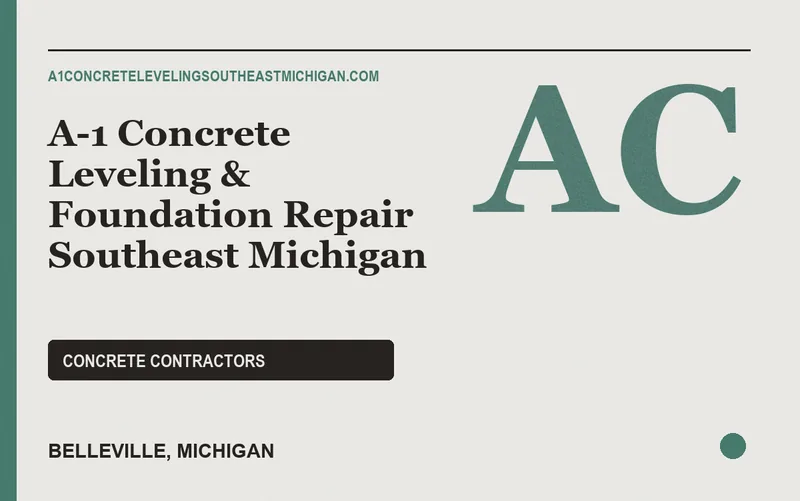 A-1 Concrete Leveling & Foundation Repair Southeast Michigan in Belleville, Michigan
