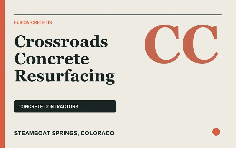 Crossroads Concrete Resurfacing in Steamboat Springs, Colorado