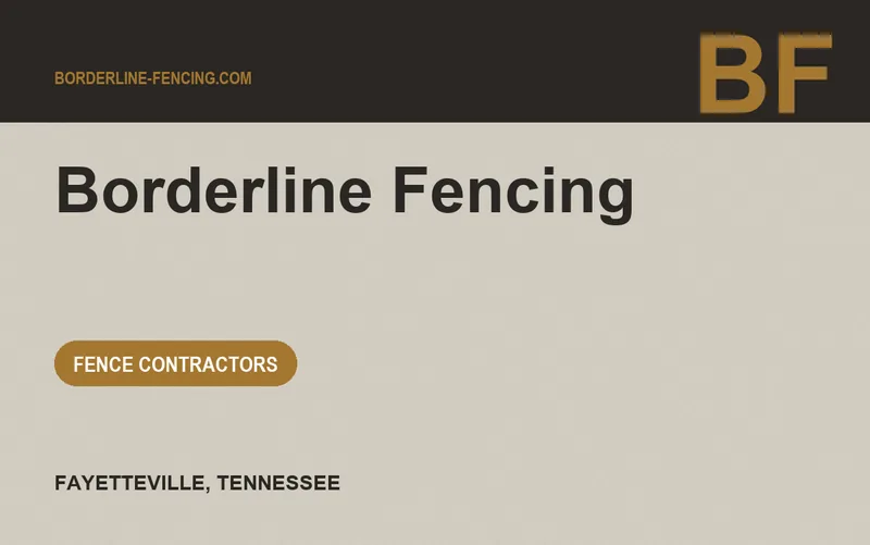 Borderline Fencing in Fayetteville, Tennessee