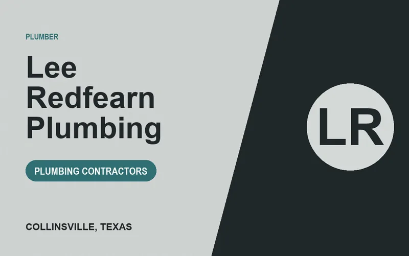 Lee Redfearn Plumbing in Collinsville, Texas