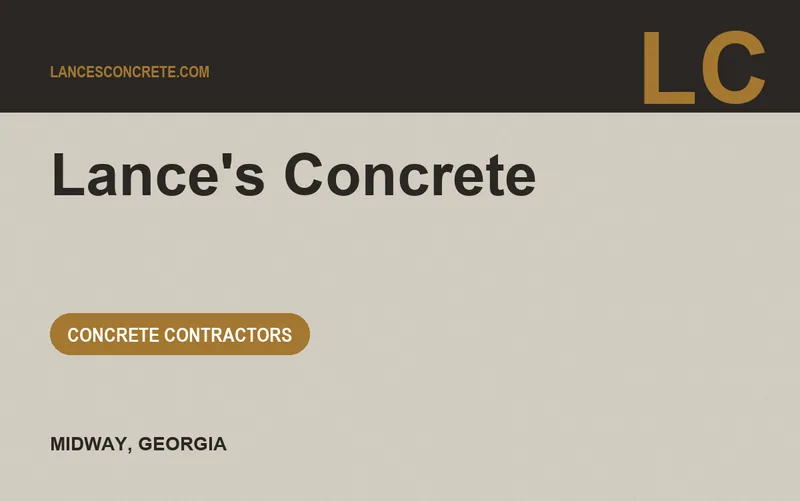 Lance's Concrete in Midway, Georgia