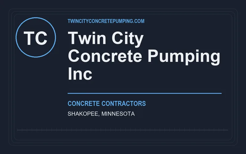 Twin City Concrete Pumping Inc in Shakopee, Minnesota