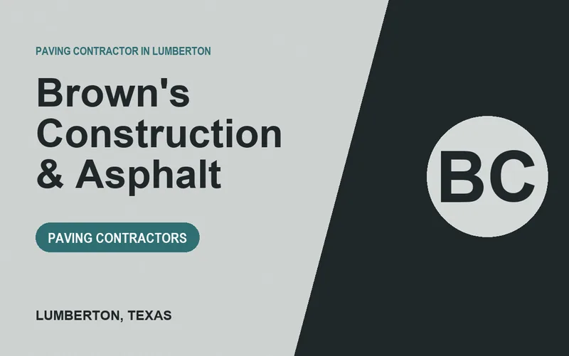 Brown's Construction & Asphalt in Lumberton, Texas