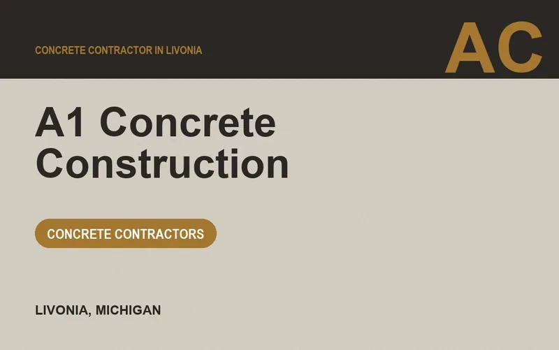 A1 Concrete Construction in Livonia, Michigan