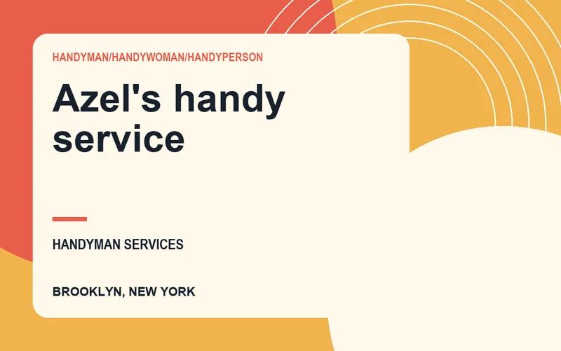 Azel's handy service in Brooklyn, New York