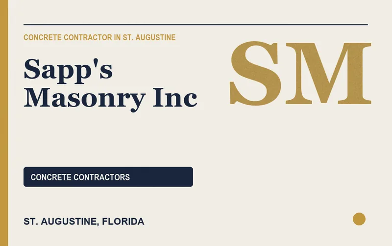 Sapp's Masonry Inc in St. Augustine, Florida
