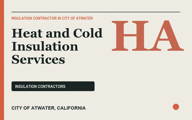 Heat and Cold Insulation Services in City of Atwater, California