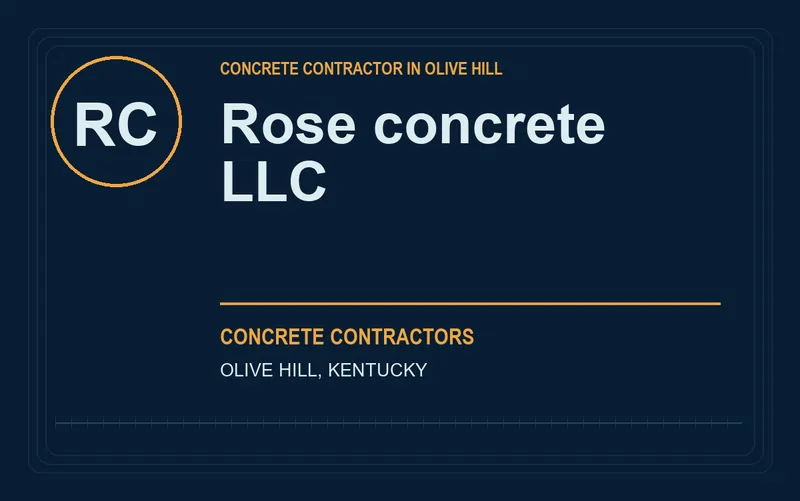 Rose concrete llc in Olive Hill, Kentucky