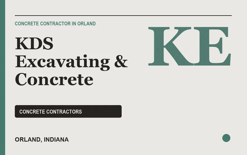 KDS Excavating & Concrete in Orland, Indiana