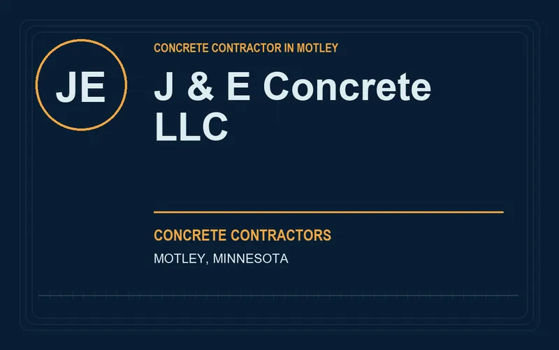 J & E Concrete LLC in Motley, Minnesota