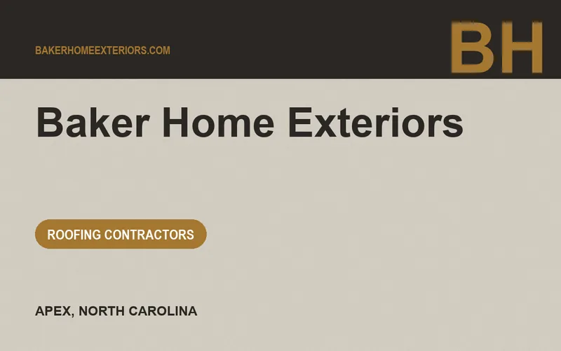 Baker Home Exteriors in Apex, North Carolina