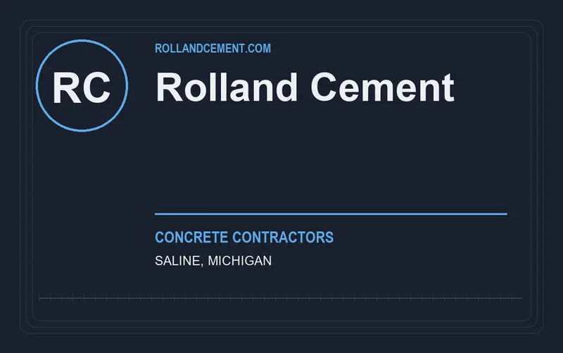 Rolland Cement in Saline, Michigan