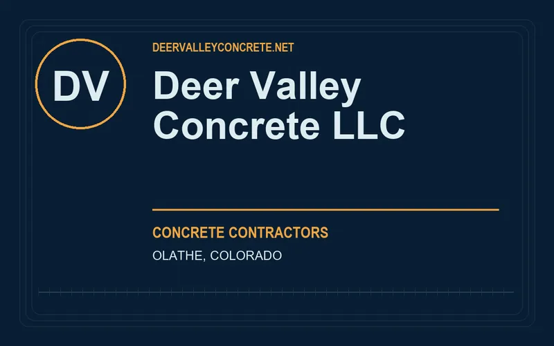 Deer Valley Concrete LLC in Olathe, Colorado