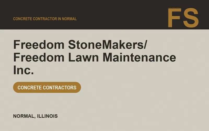 Freedom StoneMakers/ Freedom Lawn Maintenance Inc. in Normal, Illinois