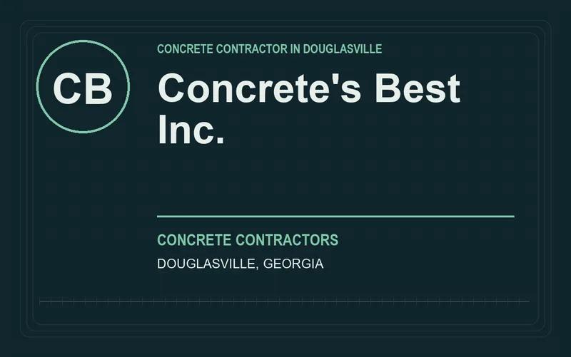 Concrete's Best Inc. in Douglasville, Georgia