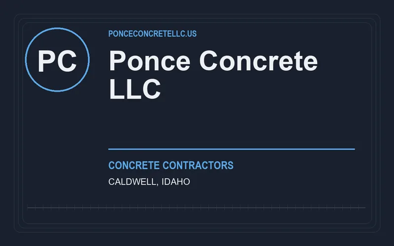 Ponce Concrete Llc in Caldwell, Idaho