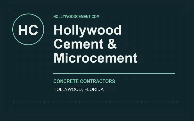 Hollywood Cement & Microcement in Hollywood, Florida